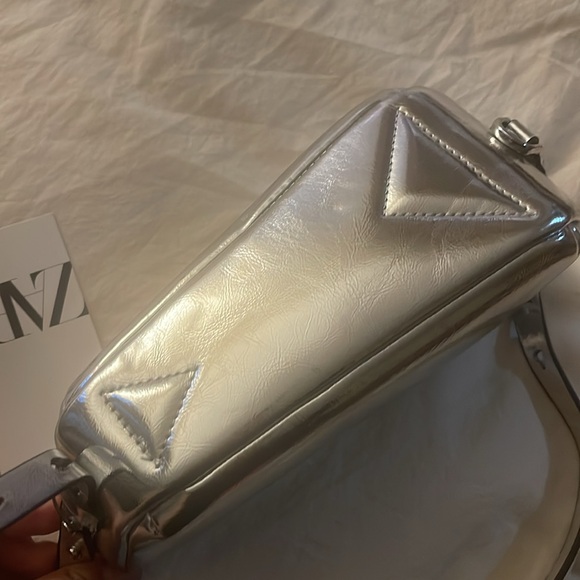 Silver Zara Small bag adjustable strap - Picture 5 of 5